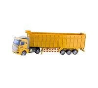 Colcolo Camion-citerne à de grande taille, camion-conteneur amovible facile à assembler, camion robuste pour cadeaux d'anniversaire pour enfants, Jaune, 32cm
