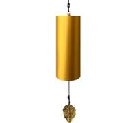Colcolo Carillon à Main Carillon Carillon à Vent Cloche Décorative Ornement Suspendu en Métal et Bambou Corps Cylindrique avec Battant Feuille Sons Doux, Style to 1