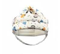 Colcolo Casque de Sécurité pour Enfant avec Chapeau de Protection 360° Couvercle de Tête en Éponge et Coton Fermeture par Scratch Pratique Adapté à la, Bleu, Dinosaure