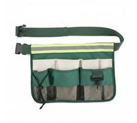 Colcolo Ceinture Porte-Outils Multifonction Poche Taille Travail Sacoche Ouvrier avec Compartiments Rangement Étui Bricolage, avec Bande Réfléchissante, Array, Vert avec Bande Réfléchissante