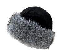 Colcolo Chapeau bob d'hiver tendance et souple pour pêcheur, idéal pour les randonnées, le shopping et les activités en plein air, Noir