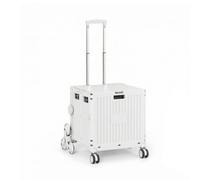 Colcolo Chariot Utilitaire Repliable à Quatre Roues Orientables avec Structure Renforcée et Panneaux Nervurés pour Déplacements Faciles Adapté aux Achats et au Stockage, Color to 2, 55L