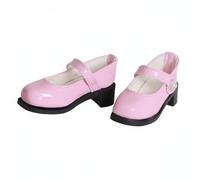 Colcolo Chaussures BJD 1 Paire Chaussures Poupée Babies Élégantes Bout Rond Bride Perle Talon 15cm Résine Fabrication Soignée Adaptées aux Collections Exposition Tenues Princesse, Rose Pâle