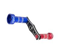 Colcolo Clé à écrou de roue RC 17 mm et 24 mm, interchangeable, pour roue de secours, pour camions, voitures à l'échelle 1:8 et 1:10, à monter soi-même, Bleu Rouge