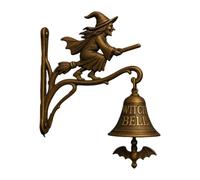 Colcolo Cloche de dîner suspendue, décoration de porte, rétro, rustique, pour l'intérieur, l'extérieur, la ferme, la cour