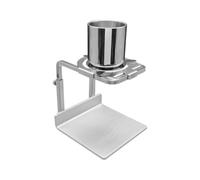 Colcolo Coffee Dripper Filtre Tasse Verseuse Support Plateau Ensemble Manuel Réutilisable en Acier Inoxydable 304 Filtration Fine sans Papier Facile à Nettoyer Adapté au Bureau Cuisine Station de Café