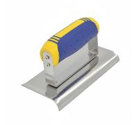 Colcolo Coinnière de Finition Lisseur de Joints Truelle d'angle Outil de Plâtrage Finition Professionnelle des Serrés Acier INOX Confort Prolongé sans Fatigue, Curved Corner