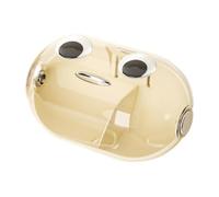 Colcolo Conteneur de houppette à poudre, étui de transport pour houppette à maquillage, housse anti-poussière, support de mixeur mural, étui pour le rangement, Beige