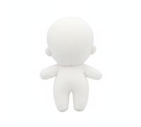 Colcolo Corps de Poupée Peluche Neutre Non Vêtue Forme Simple Coussin Moelleux Oreilles Petites Construction Légère pour Exposition Adapté à Personnalisation et Jeux Maison, Corps Nu - Corps De 10cm