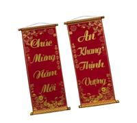 Colcolo Couplets vietnamiens pour le Nouvel An, décoration murale pour la maison ou le bureau, en caractères vietnamiens, pour la fête du printemps et, Style C