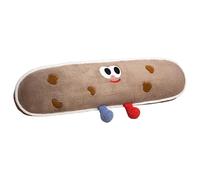 Colcolo Coussin décoratif amusant en peluche pour canapé, bureau, vacances, salon, Biscuits Bruns 120