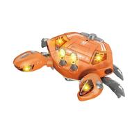 Colcolo Crabes Jouets avec Musique légère en Mouvement 6-12 Jouets pour bébés crabes sensoriels Jouets bébés garçons Filles Cadeaux 1 2 3, Orange