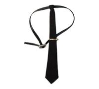 Colcolo Cravate pour femme à l'échelle 1:6, accessoire de chemise, tenue d'affaires élégante et décontractée, pour figurine 12 pouces, Noir