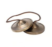 Colcolo Cymbale à En Bronze Forgé à la Main son Paire Cymbales à Cordon Compact Itrument à Sonnerie En Bronze pr Méditation, 7CM