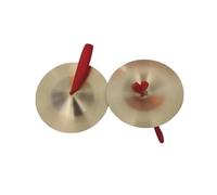 Colcolo Cymbale Manuelle Compacte en Cuivre avec Lien en Tissu pour Battements Simples et Pratique Du Tempo pour Jeunes Musiciens Dans un Cadre Pédagogique