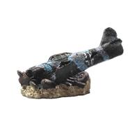 Colcolo Décoration d'aquarium en Forme d'épave d'avion, matériau en résine Facile à Entretenir, Mini Aquarium de Simulation Attrayant, décoration