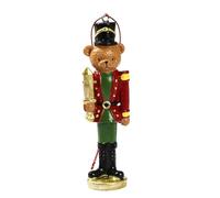 Colcolo Décoration de Noël Décoration de Noël Figurine de soldat traditionnelle de à suspendre pour bureau magasin, Épée de L'ours