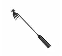 Colcolo Désherbeur Manuel Outil Jardin Tête à Quatre Dents Fourche Râteau Déracinement Complet Acier Manganèse Renforcé Manche Bois Caoutchouc et Acier Adapté, Demi-cercle 4T Élec
