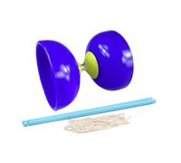 Colcolo Diabolo Chinois Set Diabolo Chinois Pratique Facile à Utiliser Triple Roulement Diabolo pour Enfants Performance Communauté, Bleu