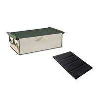 Colcolo Doublure Chariot Réutilisable à Structure Renforcée avec Compartiments Latéraux pour Les Petits Objets Accessibles Adaptée aux Sorties en Famille, Vert Militaire Et Beige, Style to 1