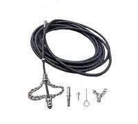 Colcolo Drain Nettoyage Printemps Flexible Ressort Débouchage Canalisation Tête Rotative Chaîne Nettoyage Efficace Convient Plombiers Habitats Industrie, 4M