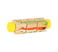 Colcolo en bois avec blocs de bois, jeu de devinette et de préhension manuelle, jouet éducatif pour, cadeau d'anniversaire, Style E