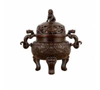 Colcolo Encensoir Antique Encensoir Cvercle, Stable, Brûle-Parfum, pr Salon, Marron, 13.5CM