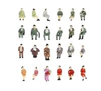 Colcolo Ensemble de 24 Figurines Assises pour Maquette de Train Ho P87-12