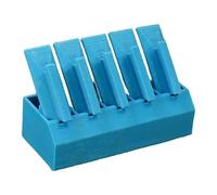 Colcolo Ensemble de 5 Planches à poncer avec boîte de Rangement pour Le Polissage des Joints. Design Ergonomique et Portable. Plateau de ponçage de 75 mm x 20, Bleu