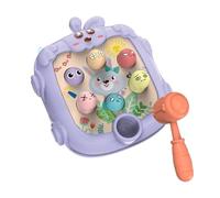 Colcolo Ensemble de jeu Whack pour enfants, jeu de martelage Portable interactif, jouet de développement précoce pour la réaction et la coopération, violet
