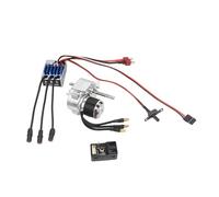 Colcolo Ensemble de moteurs sans balais, boîte de vitesses, ESC, accessoires RC, composants d'installation faciles, moteur 23222600kv, récepteur 2 canaux, Argent