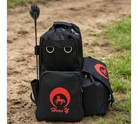 Colcolo Equestrian Gear Pack Sac à Dos Équestre d'Équipement Bottes de Poignées Supérieures et Forme Stable pour Un Port, Sac De Transport pour Équipement Équestre, Noir, Noir avec Motif B