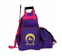 Colcolo Equestrian Gear Pack Sac à Dos Équestre d'Équipement Bottes de Poignées Supérieures et Forme Stable pour Un Port, Sac De Transport pour Équipement Équestre, Multicolore, Violet Et Rose