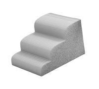 Colcolo Escaliers pour Chiens rampes à l'échelle de Compagnie Stable et Non Glissante inférieur Lavable résistant aux étapes d'animaux supplémentaires, Gris