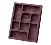 Colcolo Étagère à Bijoux Miniature, Porte-bijoux, Accessoires, Vitrine de Rangement, Plateau de Collection En Bois Lisse, Plateau de Présentation de Bijoux Po, Style B