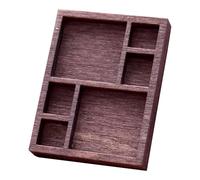 Colcolo Étagère à Bijoux Miniature, Porte-bijoux, Accessoires, Vitrine de Rangement, Plateau de Collection En Bois Lisse, Plateau de Présentation de Bijoux Po, Style C