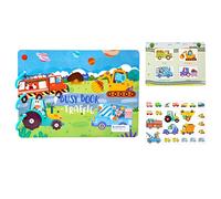 Colcolo Étanche Réutilisable Paster Scènes Livre Cerceau Boucle Matching Jeu Éducatif Apprentissage Jouets Stable Paster pour Activité Cadeau Interaction À, Le transport