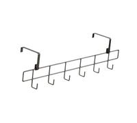 Colcolo Étendoir à linge pour radiateur, facile à installer, polyvalent et pratique, avec 6 crochets pour la buanderie, Noir