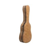 Colcolo Étui Guitare Folk Étui Rigide Housse Coque Coque Cuir et Mousse avec Fermeture Zippée Tout Autour Protection Renforcée Contre l'usure Adapté au, Array, Marron, 41 Pouces
