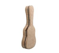 Colcolo Étui Guitare Folk Étui Rigide Housse Coque Coque Cuir et Mousse avec Fermeture Zippée Tout Autour Protection Renforcée Contre l'usure Adapté au, Array, Gris Beige, 41 Pouces