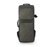 Colcolo Étui Industriel Sacoche Instrument Housse Flûte Pochette de Transport avec Rembourrage Intégral Panneaux Internes Sangle Épaule Réglable et Poignée, Array, Vert Jaune, 72 Cm Court