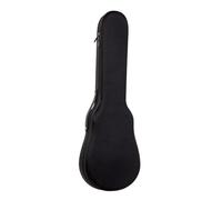 Colcolo Étui pour ukulélé de 23 pouces, housse de transport pour ukulélé avec double fermeture éclair, tissu épais et léger, et bandoulière simple, Noir