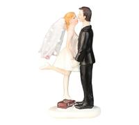 Colcolo Figurine de couple en résine pour décoration de gâteau de mariage, accessoire pour la mariée et le marié, pour centre de table, demande en mariage,