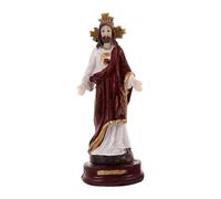 Colcolo Figurine de Dieu religieux, statue de bureau, ornement, décoration, ornement compact, sculpture miniature pour cadeaux de fête, Thanksgiving, Jésus