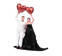 Colcolo Figurine miniature de couple de mariés à l'échelle 1:64 - Mini figurine décorative pour accessoires de maison de poupée