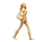 Colcolo Figurine miniature de fille au 1/64 en résine, modèle robuste et réaliste pour dioramas, accessoires de photographie et mises en scène à faire, Non Peint