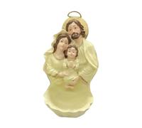 Colcolo Figurine religieuse suspendue de la, bénitier, cadeau de Jésus, Marie, Joseph, statue sur bol pour étagère de ferme, Jaune