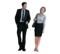 Colcolo Figurines de personnages à l'échelle 1/64, employé de bureau, modèle de personnage à collectionner, mini figurines de personnages, jardin de fées, Style A