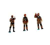 Colcolo Figurines de pompiers au 1/64e, objets de collection réalistes, miniatures pour diorama ou décoration de table/sable, Style B