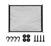 Colcolo Filet Maintien Caisse Voiture Extensible Diamant Attaches Renforcées pour Sécuriser Chargement Empêcher Glissement Conduite Utilisation Polyvalente, 80x60cm